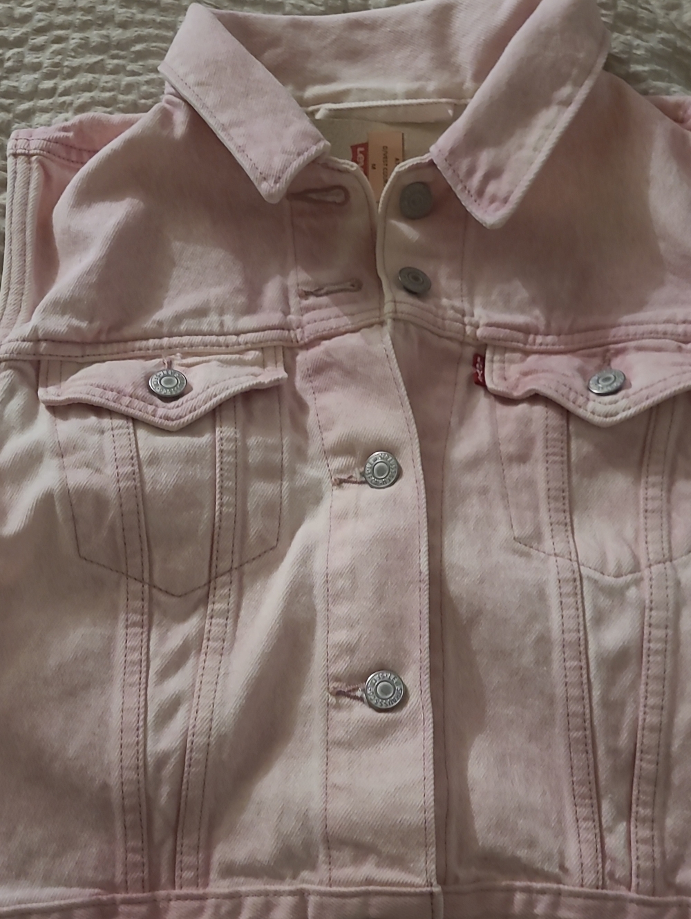 Levi's Pastel Pink Denim Trucker Jacket